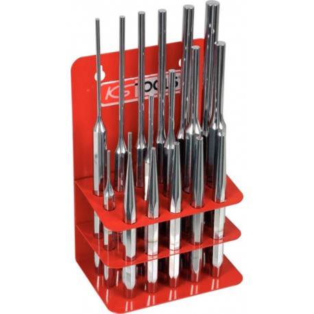 KS Tools Jeu de chasses goupilles et chasses clous, 17 pcs. 156,018