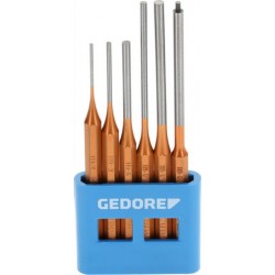 Gedore Jeu de poinçons Gedore, forme longue, 6 pièces dans un support en PVC (116 L) 8839990