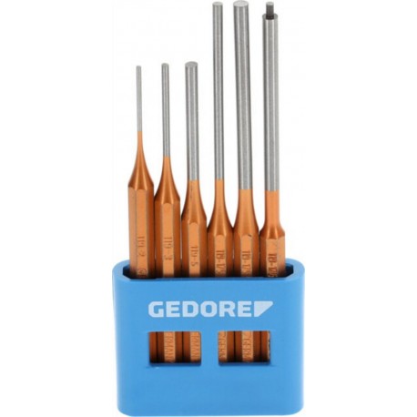 Gedore Jeu de poinçons Gedore, forme longue, 6 pièces dans un support en PVC (116 L) 8839990