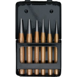 KS Tools Jeu de chasses, 6 pcs. dans son coffret de rangement métallique 162,2124