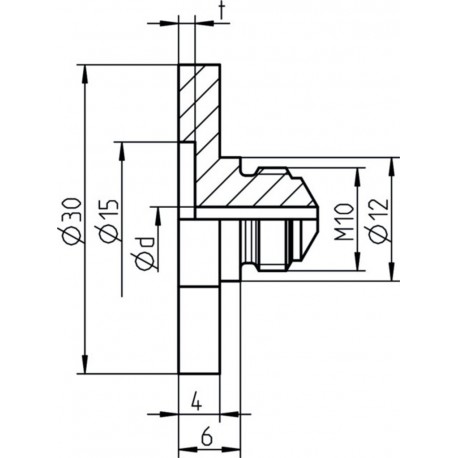 Gesipa pièce de rechange PG 17/36 f. Embout buccal en aluminium 1457340