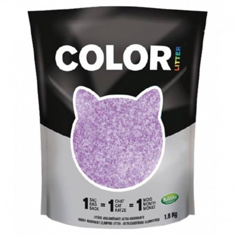 Nullodor Litière Agglomérante Ultra Absorbante Color Violette 1,8Kg