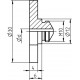 Gesipa Embout pour plaque de pièce de rechange P 16/36 (sans évidement) 1456656