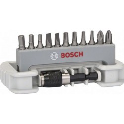 Bosch Embouts de vissage, set de 11 pièces avec porte-embout PH2 PZ2 T10 T15 T20 T25 S0,6x4,5 S0,8x5,5 HEX3 HEX4 HEX5 2608522131