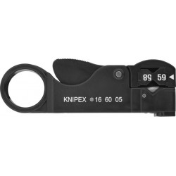 Knipex Outil à dénuder pour câbles coaxiaux Knipex 166005SB