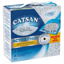 Catsan Active Fresh Agglomérante Litière Pour Chats 5L (lot de 2)