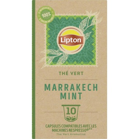 Thé vert Marrakech Tea Lipton Compatible Nespresso 25g