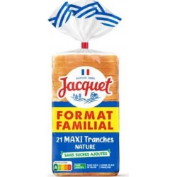 Jacquet Pain de mie nature Maxi tranches 825g