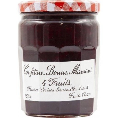 Bonne Maman CONFITURE aux 4 FRUITS ROUGES 750g