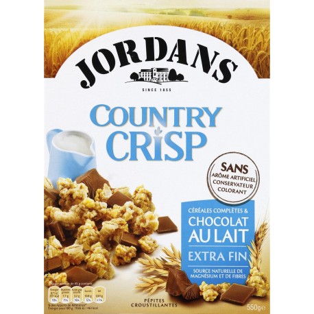 JORDANS CRISP CHOCO LAIT 550g