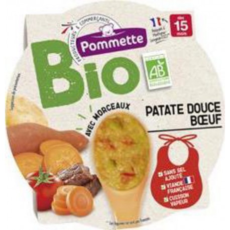 POMMETTE POM. PAT.DOU BOEUF250G BIO 15M