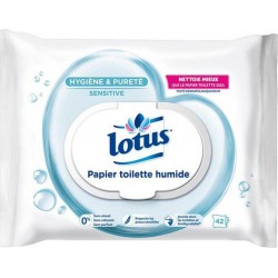 Lotus Papier Toilette Humide Sensitive Lingettes x42 (lot de 6)