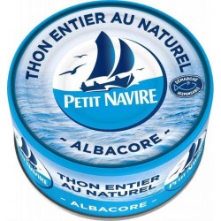 Petit Navire Thon Entier Au Naturel Albacore 140g (lot de 5)