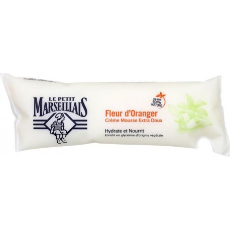 Le Petit Marseillais Fleur d’Oranger Crème Mousse Extra Doux Berlingot 250ml (lot de 10)