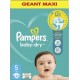 Pampers Couches Baby Dry Maxi géant T5 x82p