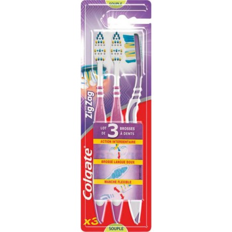 Colgate ZIGZAG SOUPLE x3