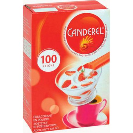 Canderel Edulcorant en Poudre 100 sticks 100g (lot de 6)