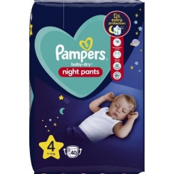 PAMPERS BABY DRY NIGHT T4 X40