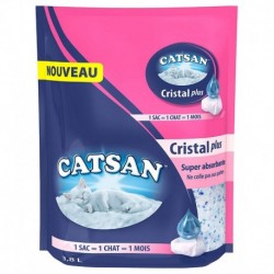Catsan Cristal Plus Super Absorbante Litière Pour Chats 3,8L (lot de 3)