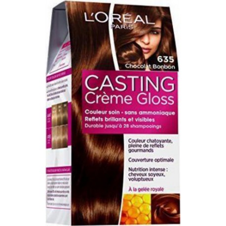 L'Oréal Coloration Cheveux 6.35 Chocolat bonbon CASTING CREME GLOSS boîte