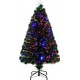Homcom Sapin de Noël artificiel lumineux LED multicolore 45x45x120cm