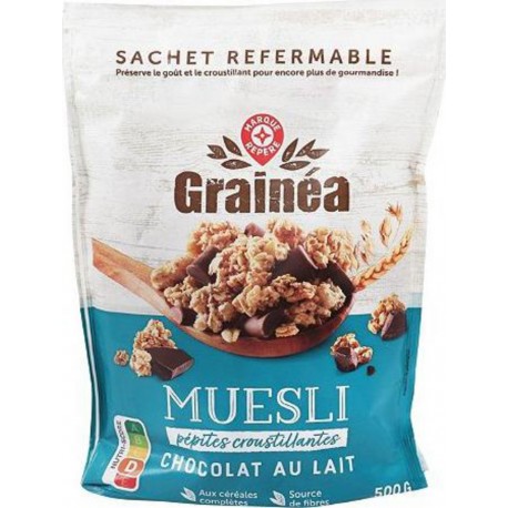 Grainéa  Céréales Muesli Chocolat au Lait 500g