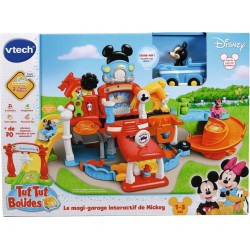 VTECH Le magi-garage interactif de Mickey + Pick-up magique de Mickey Tut Tut Bolides