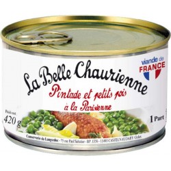 La Belle Chaurienne Pintade et petits pois à la Parisienne 420g