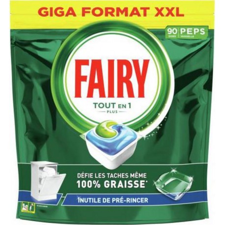 Fairy Capsules lave-vaisselle TOUT-en-1 PLUS PEPS Original x90