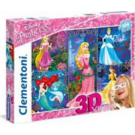 Clementoni Puzzle Princesses - 3D Vision