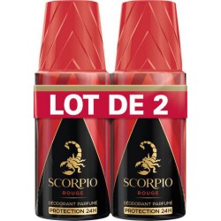 Scorpio Rouge Déodorant 150ml (lot de 2)