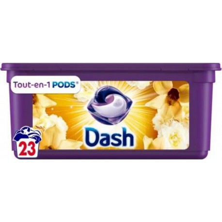 DASH Lessive Capsules Détergent Souffle Précieux x23