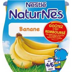 Nestlé Naturnes Banane (dès 4/6 mois) par 2 pots de 115g (lot de 10 soit 20 pot