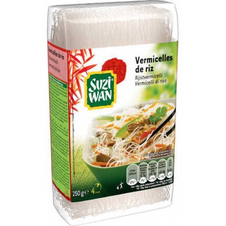 SUZI WAN Vermicelles de Riz 250g (lot de 6)