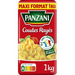 Panzani Coudes Rayés 1Kg (lot de 5)