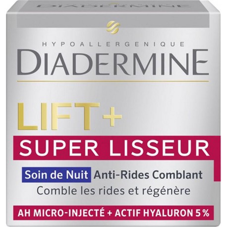 DIADERMINE Lift + Super Lisseur Soin de Nuit Anti-Rides Comblant 50ml (lot de 2)