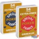 Grimaud Cartouche Grimaud Spécial Poker Extrafines - Jeu de 54 cartes cartonnées plastifiées - format bridge