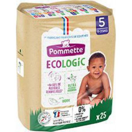 Couches écologiques taille 5 (11-25kg) pour bébés fabriquées en France -  FRANCE BéBé BIO