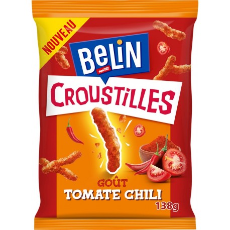 Belin Croustilles Tomate Chili 138g (lot de 5)