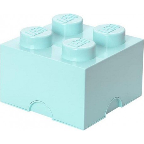 LEGO Storage Brick Boîte de Rangement bleu turquoise AQUA x4