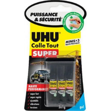 UHU STRONG&SAFE 1G x3 TUBES gel