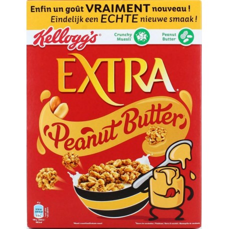 Kellogg's Extra Peanut Butter 525g (lot de 3)