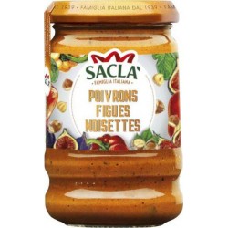 Sacla Sauce Sacla'Italia Poivrons figues noisettes 190g