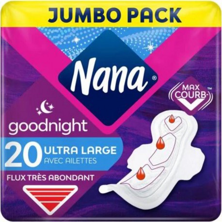 Nana Serviettes hygiéniques Ultra Spécial Nuit x20 20 unités