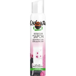 Ushuaïa Douceur du Japon Déodorant Soin Efficacité 24h Lait de Riz & Fleur de Sakura 200ml