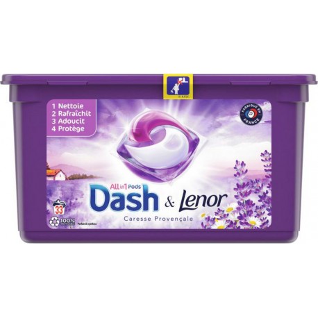 DASH & Lenor ALLin1 PODS Caresse Provençale x33