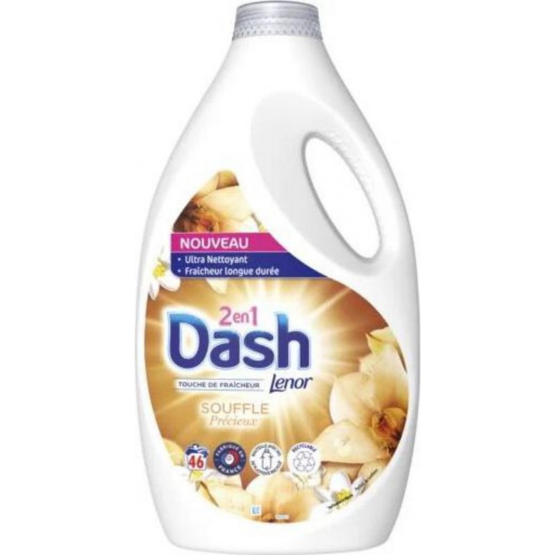 Dash 2en1 Lessive Liquide, Collection Souffle Précieux avec une