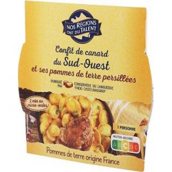 Nos Régions ont du Talent Canard Confit du Sud-Ouest et ses pommes de terre persillées 300g