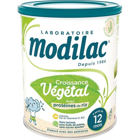 Modilac lait en poudre croissance végétal dès 12 mois 700g