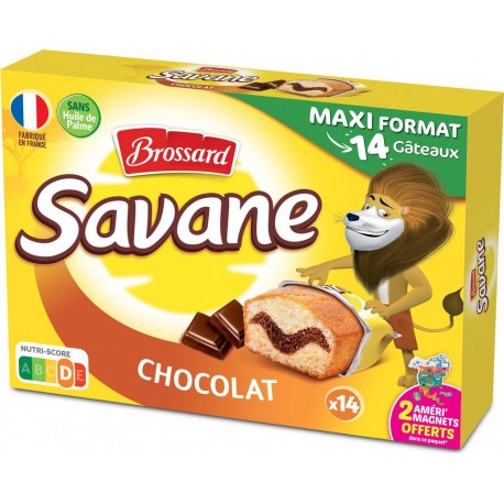 BROSSARD SAVANE POCKET x14 CHOCOLAT 378g